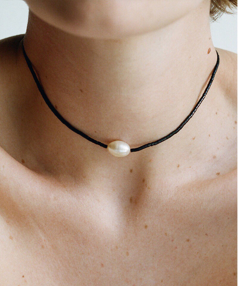 淡水珍珠项链串珠复古小众高级感