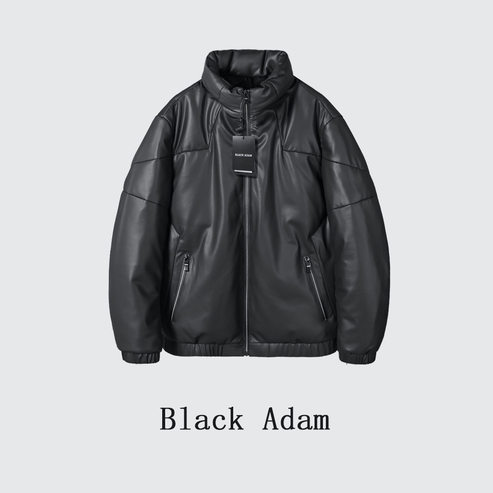 BlackAdam 真皮皮衣男式头层皮外套皮羽绒服修身立领男士秋冬时尚
