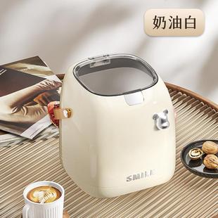 带盖轻奢风可爱小号迷你家用简约台面桌上收纳筒 桌面垃圾桶按压式