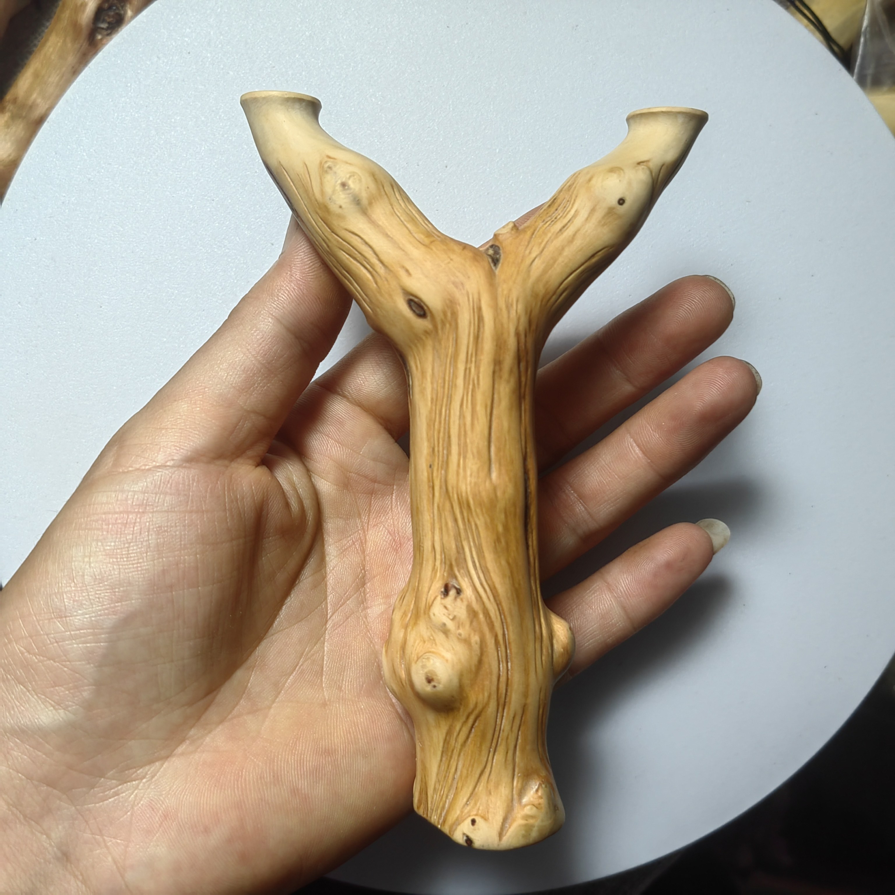 云南对节木原叉弹弓纯手工制作