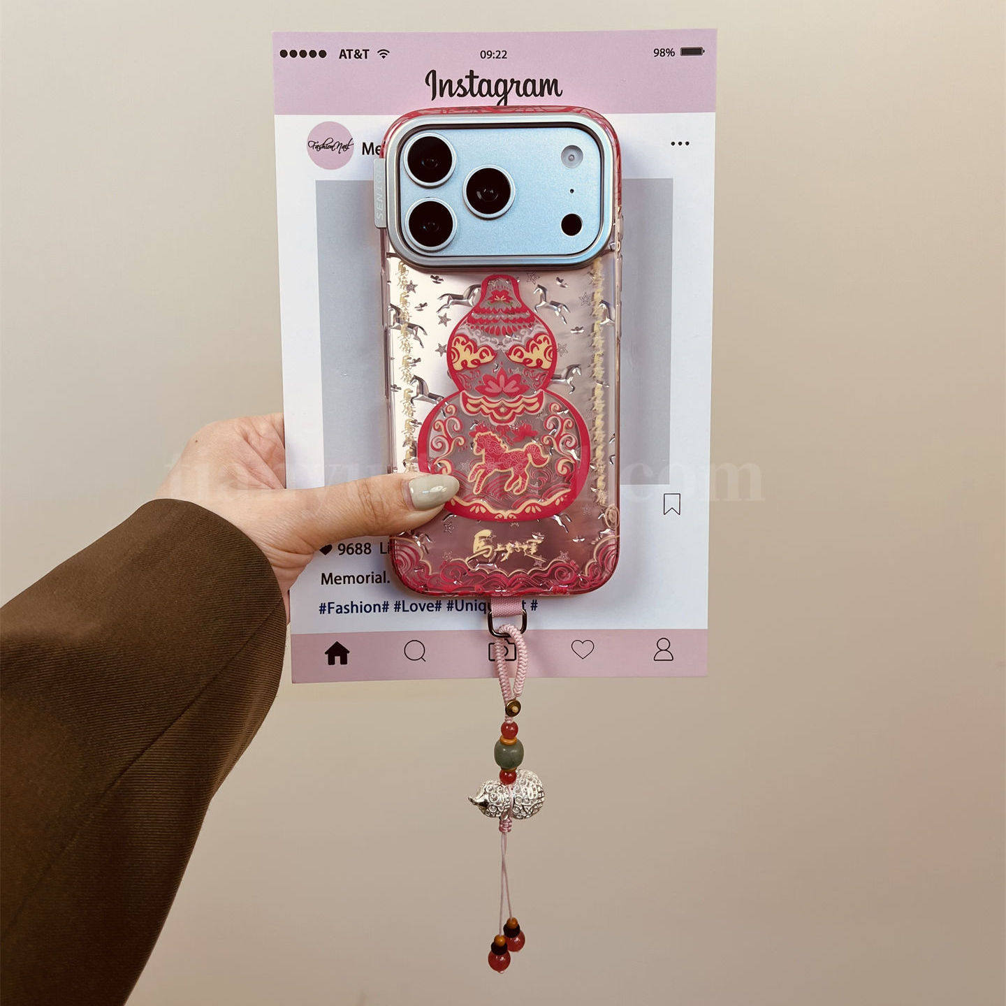 恬妤 新中式粉色马年福禄葫芦挂件适用于华为Mate80promax手机壳pura80国潮p70pro寓意好物mate70复古m60防摔,3C数码配件,手机保护套/壳,淘宝优惠券,粉丝福利购,淘宝优惠卷