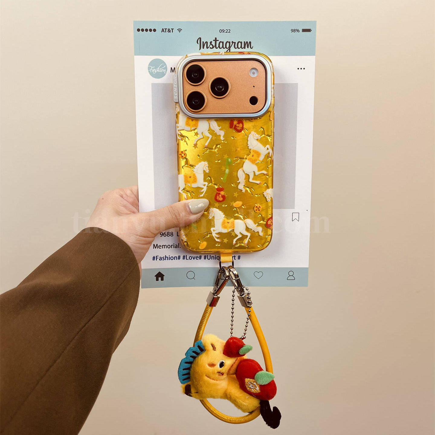 恬妤 新年国风金色福袋骏马适用于华为mate80pro手机壳mate70本命年pura70ultra马上平安p80挂绳m80寓意好物,3C数码配件,手机保护套/壳,淘宝优惠券,粉丝福利购,淘宝优惠卷