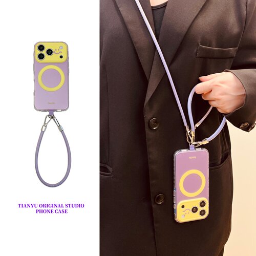 iphone系列夏天拼色磁吸手机壳