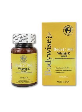 龙丰美国先威Bodywise维他命C维生素C片100片1000MG抵抗免疫力VC