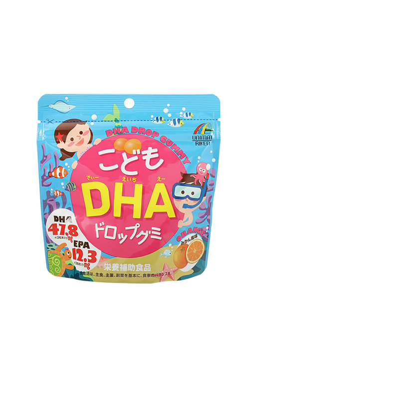 UNIMAT RIKEN 儿童DHA+维他命D软糖-香橙味 90'S