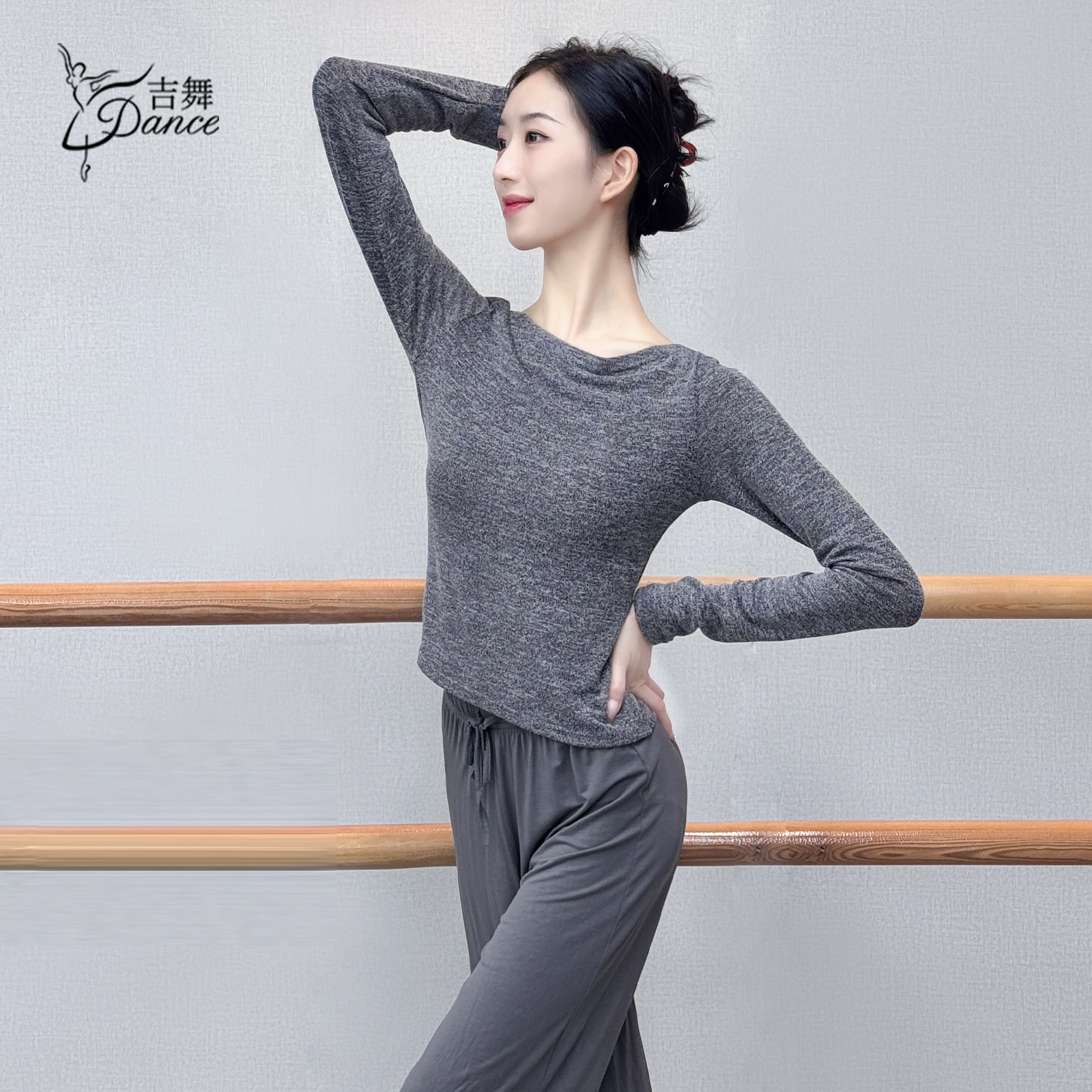 吉舞舞蹈服长袖上衣舒适