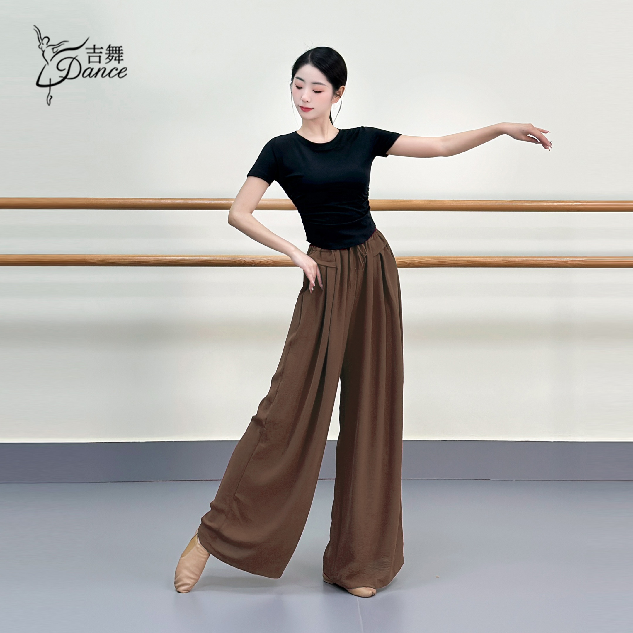 吉舞舞蹈服短袖上衣显瘦