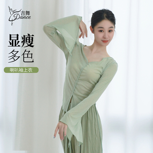 吉舞舞蹈服中国舞练功服成人女身韵纱衣形体服上衣民族古典舞服装