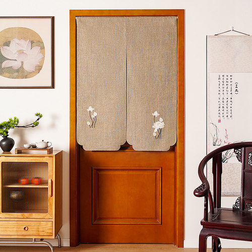 禅意隔断帘门帘茶室隐私遮挡帘