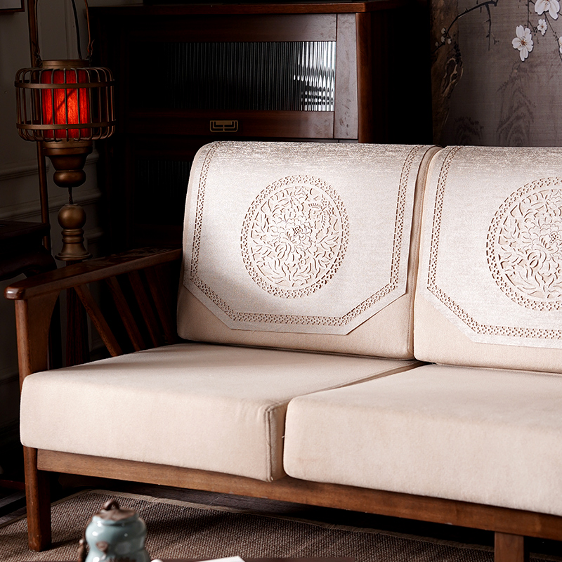 沙发盖巾中式镂空扶手靠背巾
