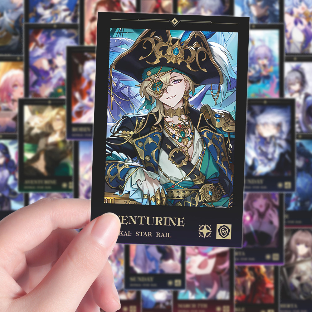 96张高颜值崩坏星穹铁道拍立得贴纸周边砂金星期日刃帅气diy装饰