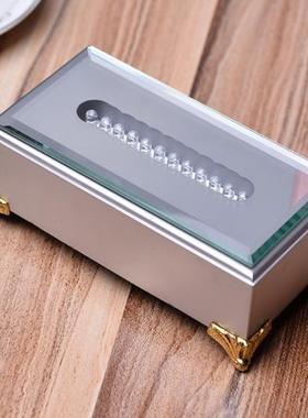 七彩貔貅玉器展示架长条发光底座