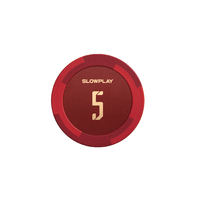 SLOWPLAY Godel series Texas Hold 'em clay chips, single set of 40MM clay, with no digital denomination thumbnail 2