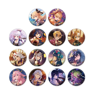 【原神官方】原神主题系列角色徽章 芙宁娜 枫原万叶 Genshin