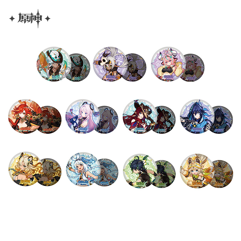 原神纳塔系列人物徽章立绘周边