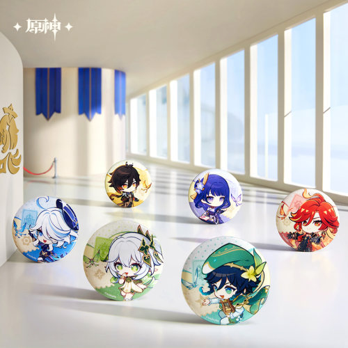 原神提瓦特展主题徽章立牌冰箱贴