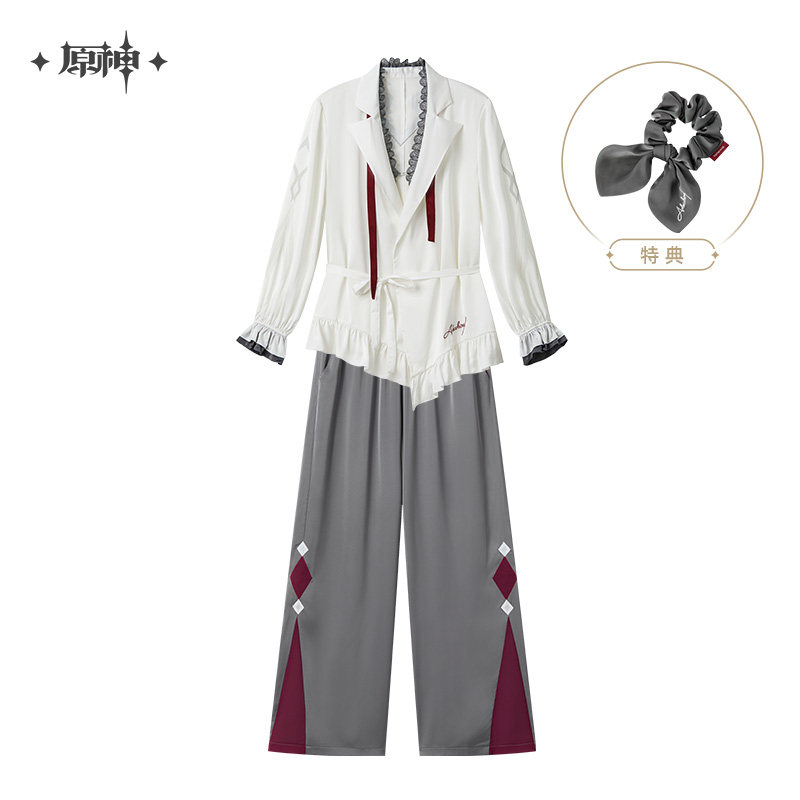 thumbnail for [Genshin Official] Alecchino Nightside Tea Talk Pajama Set (including hair tie) Genshin