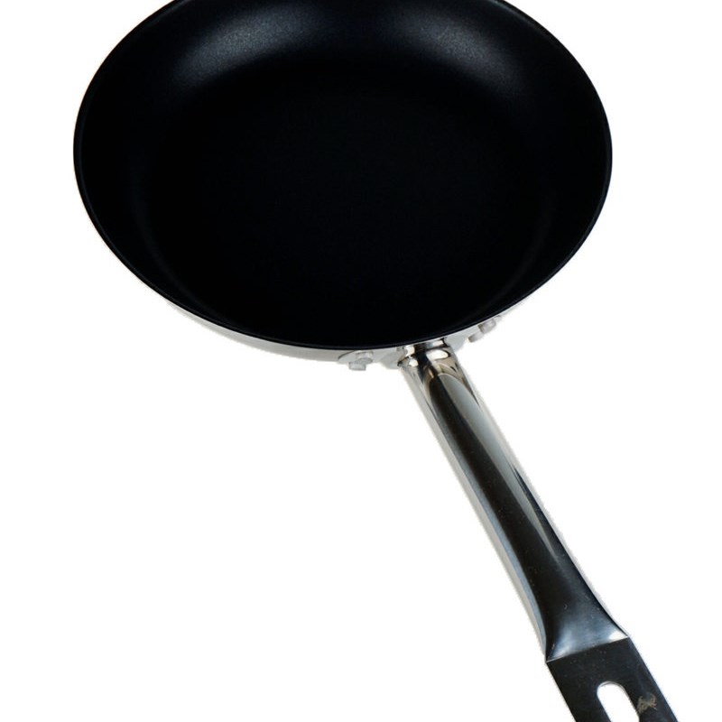 特富龙涂层单柄不锈钢平底锅煎蛋锅千层饼不粘锅S复合底电磁炉通