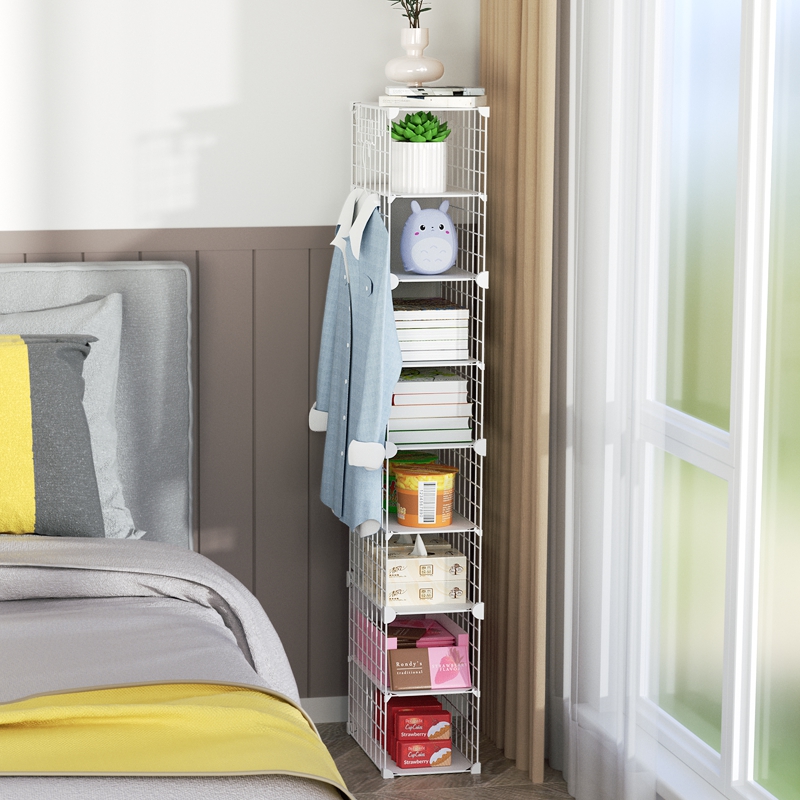 超窄书柜2d0cm宽夹缝收纳置物架小书架学生宿舍缝隙落地简约收纳