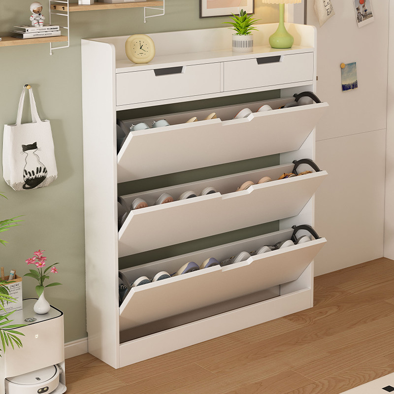 翻斗鞋柜超薄家用门口翻斗柜窄收纳神器小户型鞋架简易玄关储物柜,收纳整理,鞋子收纳架,淘宝优惠券,粉丝福利购,淘宝优惠卷