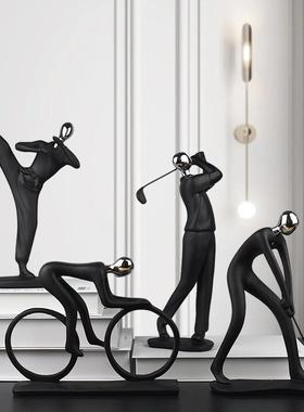 北欧简约音乐乐队人物客厅家居装饰品创意电视柜酒柜抽象工艺摆件