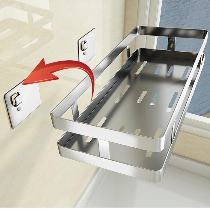 调料置物架厨房304不锈钢壁挂式调味用品调味料油盐酱醋收纳架子
