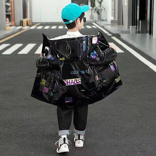 男童亮面免洗羽绒棉服新款冬季儿童中长款外套加厚中大童棉衣韩版