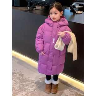 女童羽绒棉服加厚冬装2025新款儿童中大童棉衣可爱中长款洋气外套