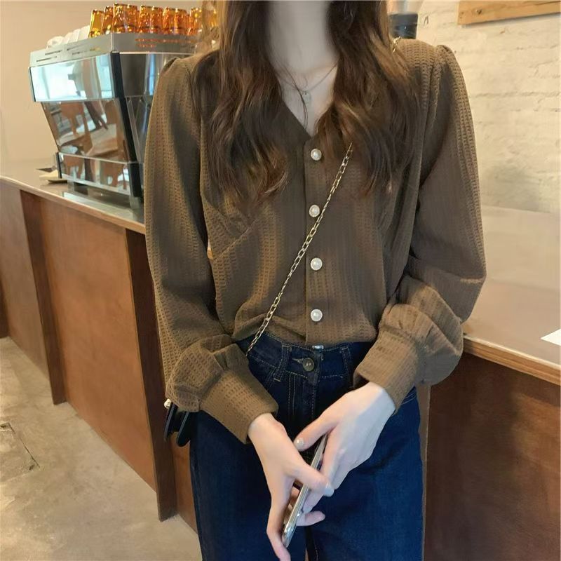 品牌小个子长袖衬衫女装早秋季2025新款高级感外穿百搭初秋装外套