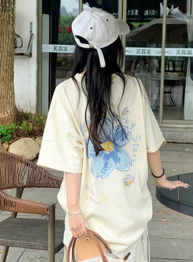mbd小恶魔笑脸美式复古潮牌印花短袖T恤男女款宽松情侣装夏季半袖
