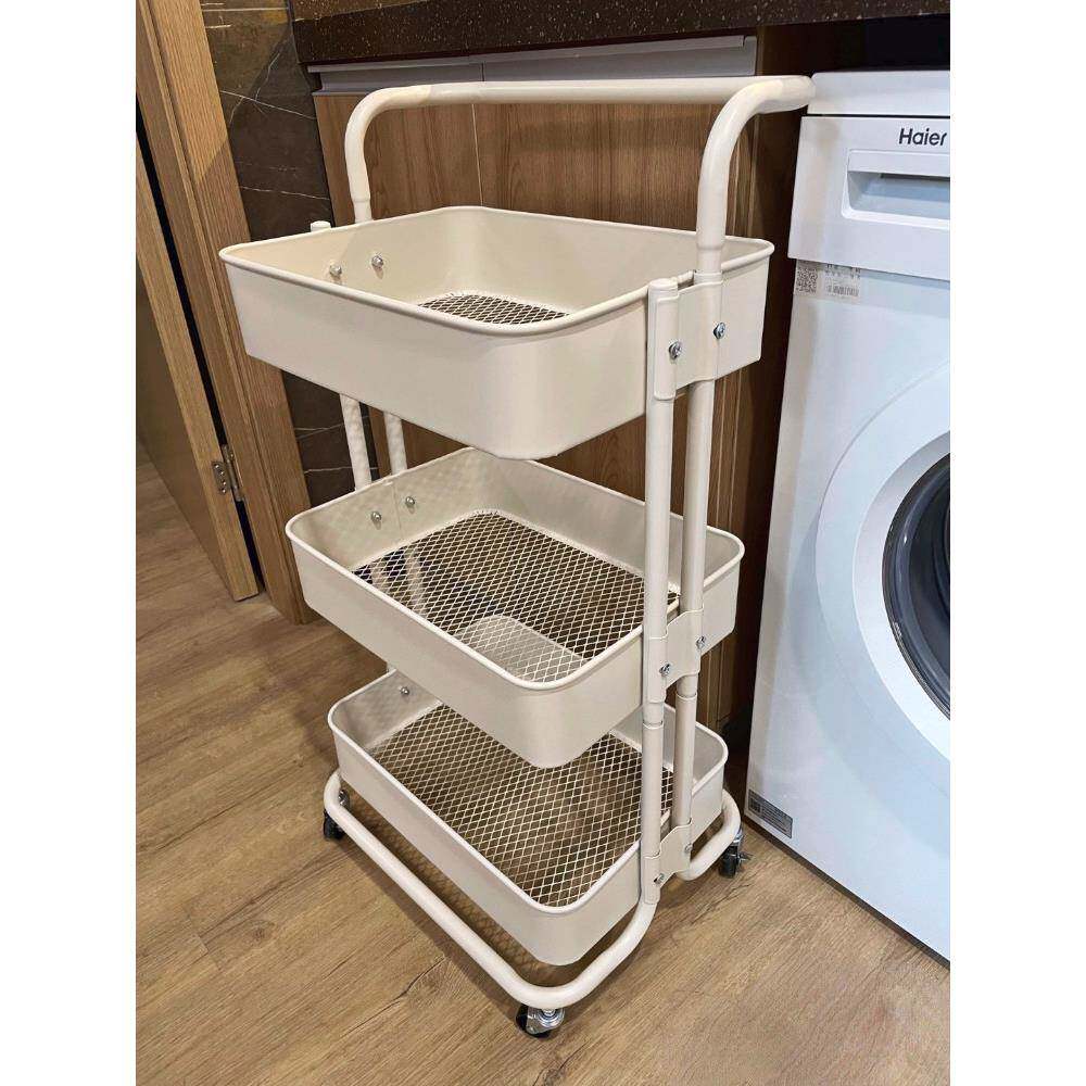 家用小推车置物架厨房美容院多功能婴儿用收纳架零食车书架