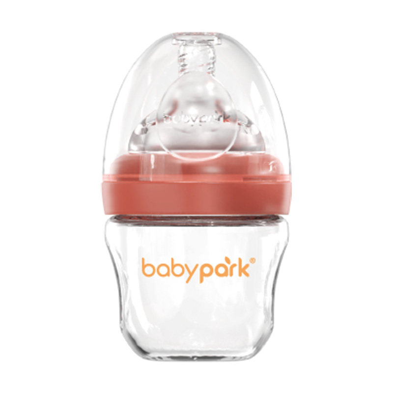 babypark新生婴儿初生喂养玻璃奶瓶PPSU55口宽口径清洗简单方便