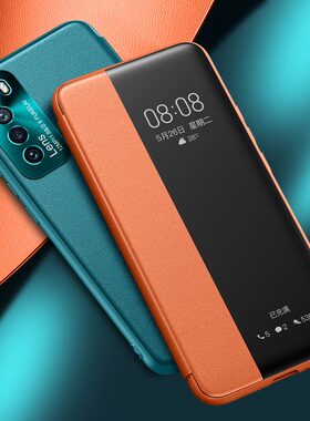 适用于华为nova7pro手机壳nova8pro保护套9pro翻盖式nova10pro素皮新款全包防摔nowa外壳曲面屏硅胶超薄男女