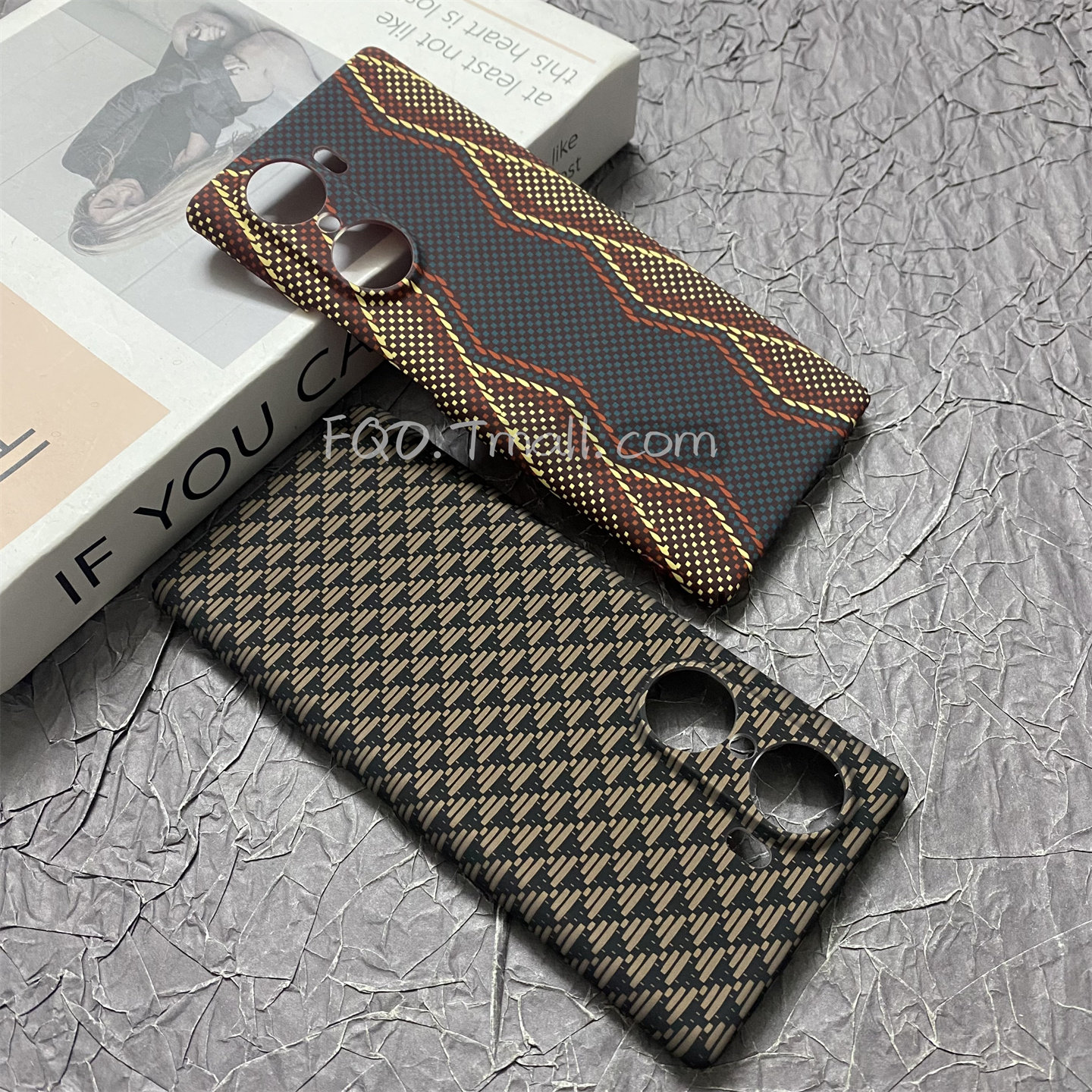 Fqo 适用荣耀60手机壳新款凯夫拉纹理图案Honor60pro硬壳高级感夜光浮雕三角纹防摔保护套碳纤维纹理全包镜头,3C数码配件,手机保护套/壳,淘宝优惠券,粉丝福利购,淘宝优惠卷