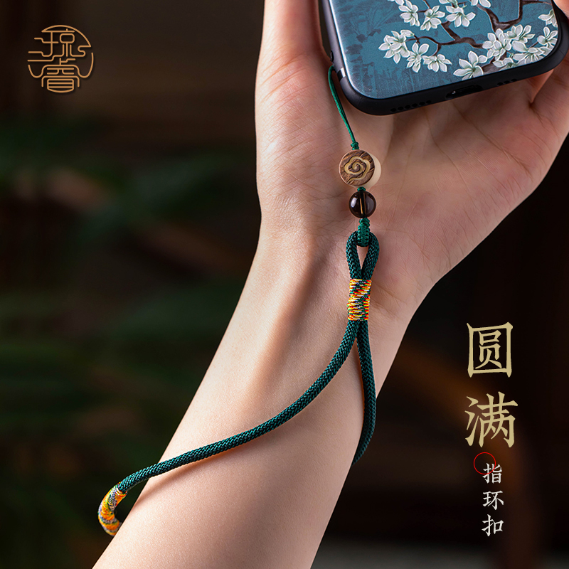 复古风手工编织手机钥匙挂绳
