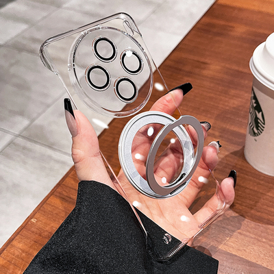 【360°支点壳】适用vivox300pro手机壳x90新款x80镜头全包x100pro+防摔磁吸支架s透明超薄高级感男士女硬壳
