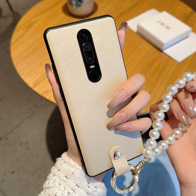 适用于华为MateRS保时捷手机壳闪钻指环珍珠手链新款蚕丝纹女款手机套镜头全包防摔小众高级感保护套