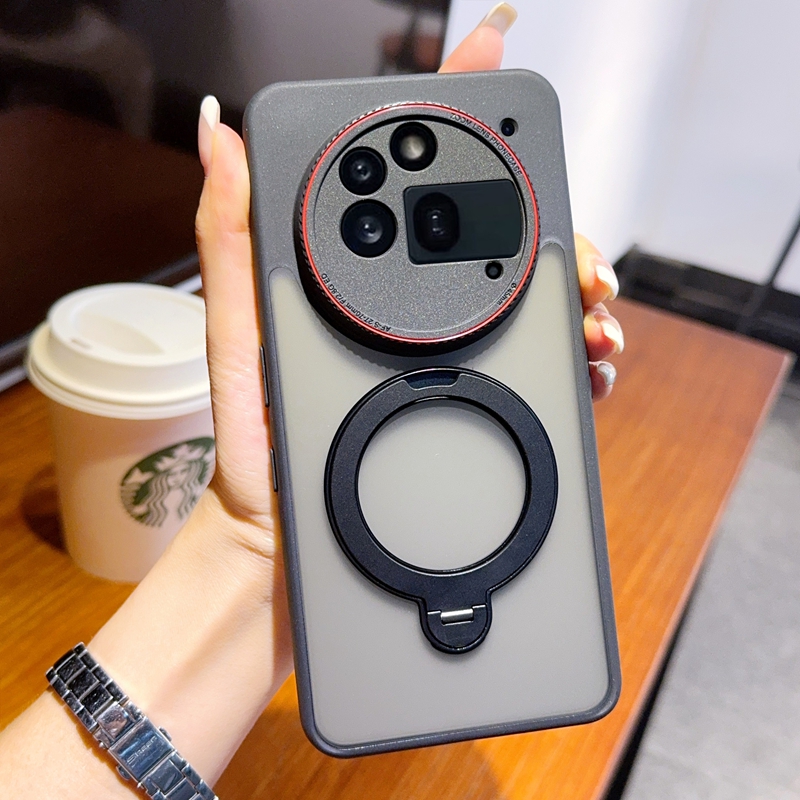 适用Nothing Phone 3APro手机壳徕卡创意红圈镜头磁吸旋转支架NothingPhone3APro镜头全包防摔超薄保护套