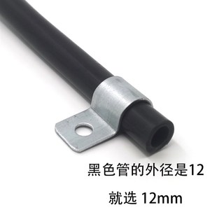 厂家直销304不锈钢单边管卡压线夹线缆固定扣P形扣网线骑马卡镀锌