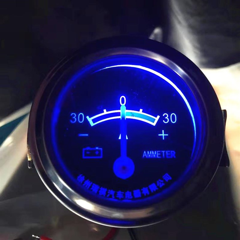 汽车发电机12v-24v农w用车收割机充电电流指示表30a电流表