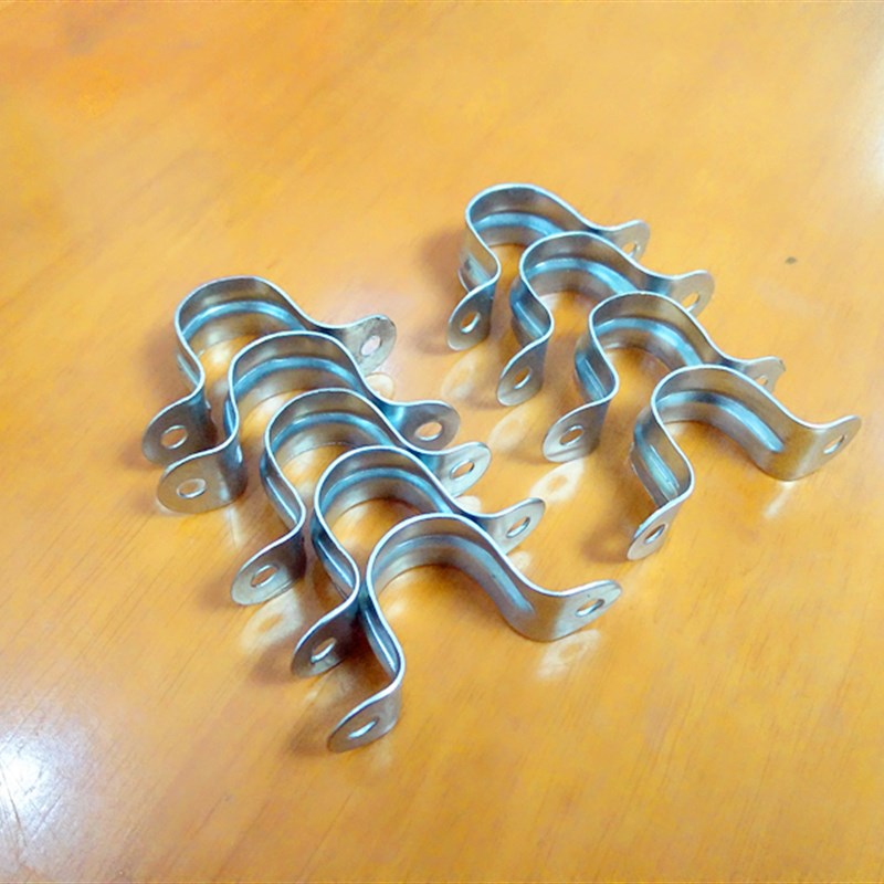 镀锌铁骑马迫码U型卡铁皮管卡电线电缆卡16 20 25 32 40mm100只