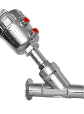 黑色气缸蒸汽角座阀不锈钢304材质快装卡箍Y型角座阀//高温阀门/