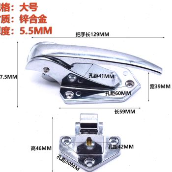 调试烘箱门把手烤箱拉手烘干机传递窗门锁扣干燥箱试验箱门把手