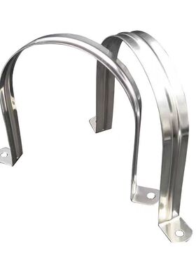 不锈钢大规格骑马卡PVC管卡管夹固定夹U型卡油烟机管M110M160M200