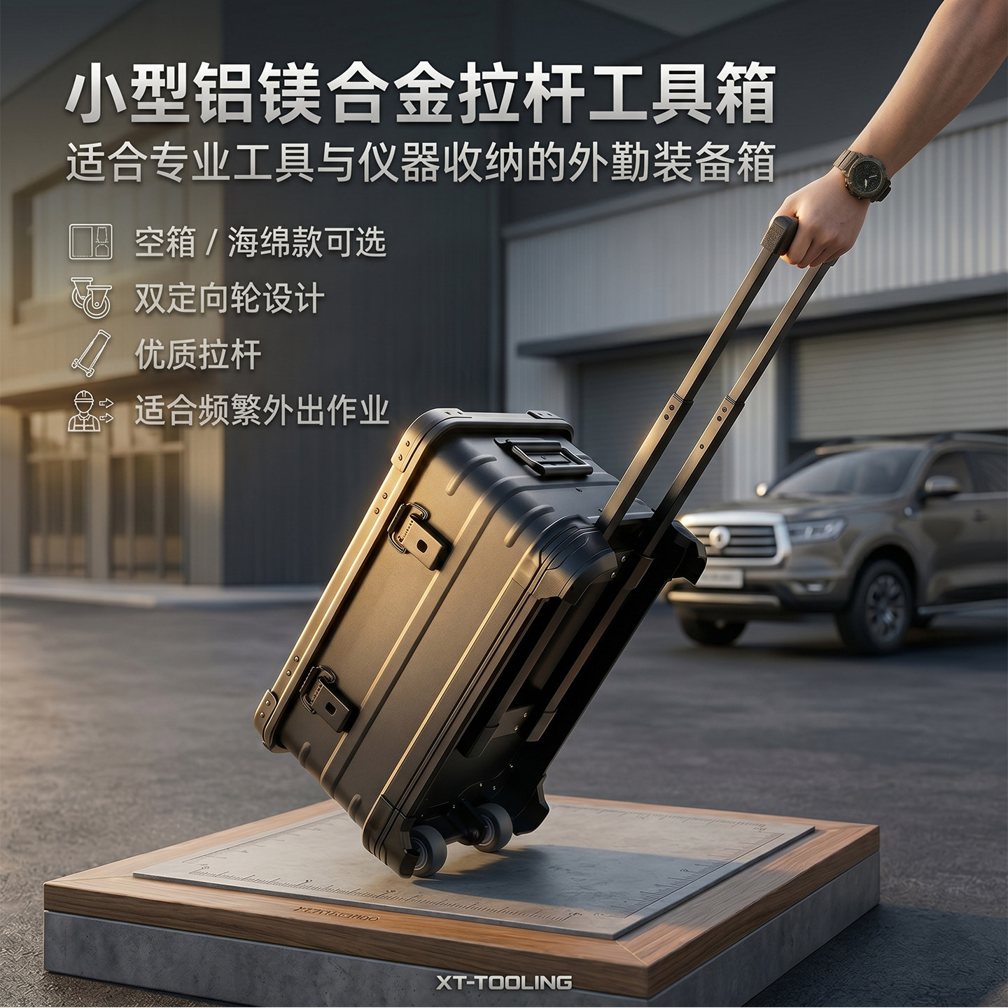 拉杆工具箱工业级防护箱设备摄影器材箱仪器仪表箱航空级全铝箱子