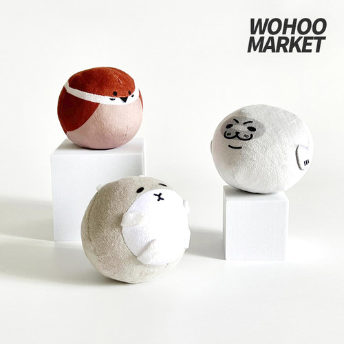 乌合集市猫球抱枕含铃铛猫薄荷