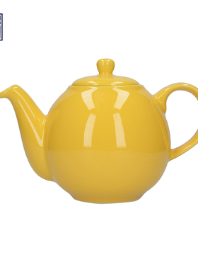 London Pottery星球黄色英式陶瓷茶壶下午茶咖啡泡茶壶礼物500ml