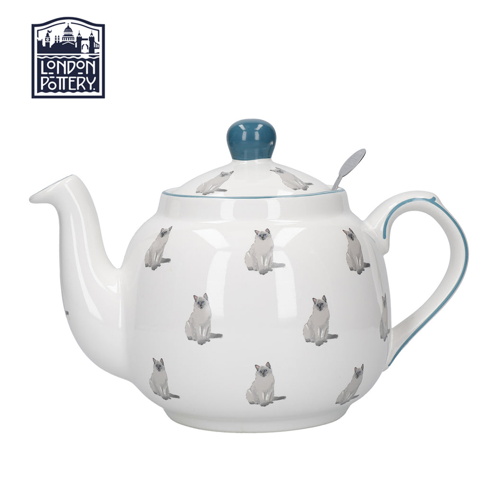 LondonPottery可爱猫咪茶壶ins
