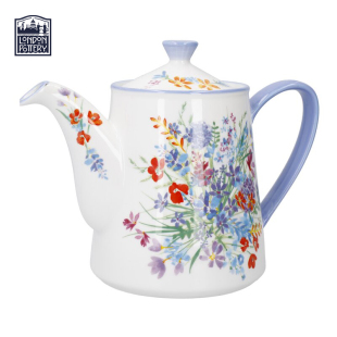 下午茶壶陶瓷咖啡花茶轻奢雅致水壶带滤网 LondonPottery原野英式