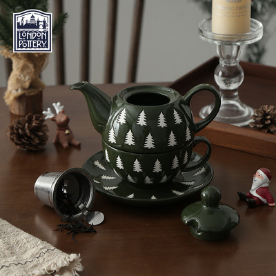 英国伦敦Pottery圣诞树茶壶